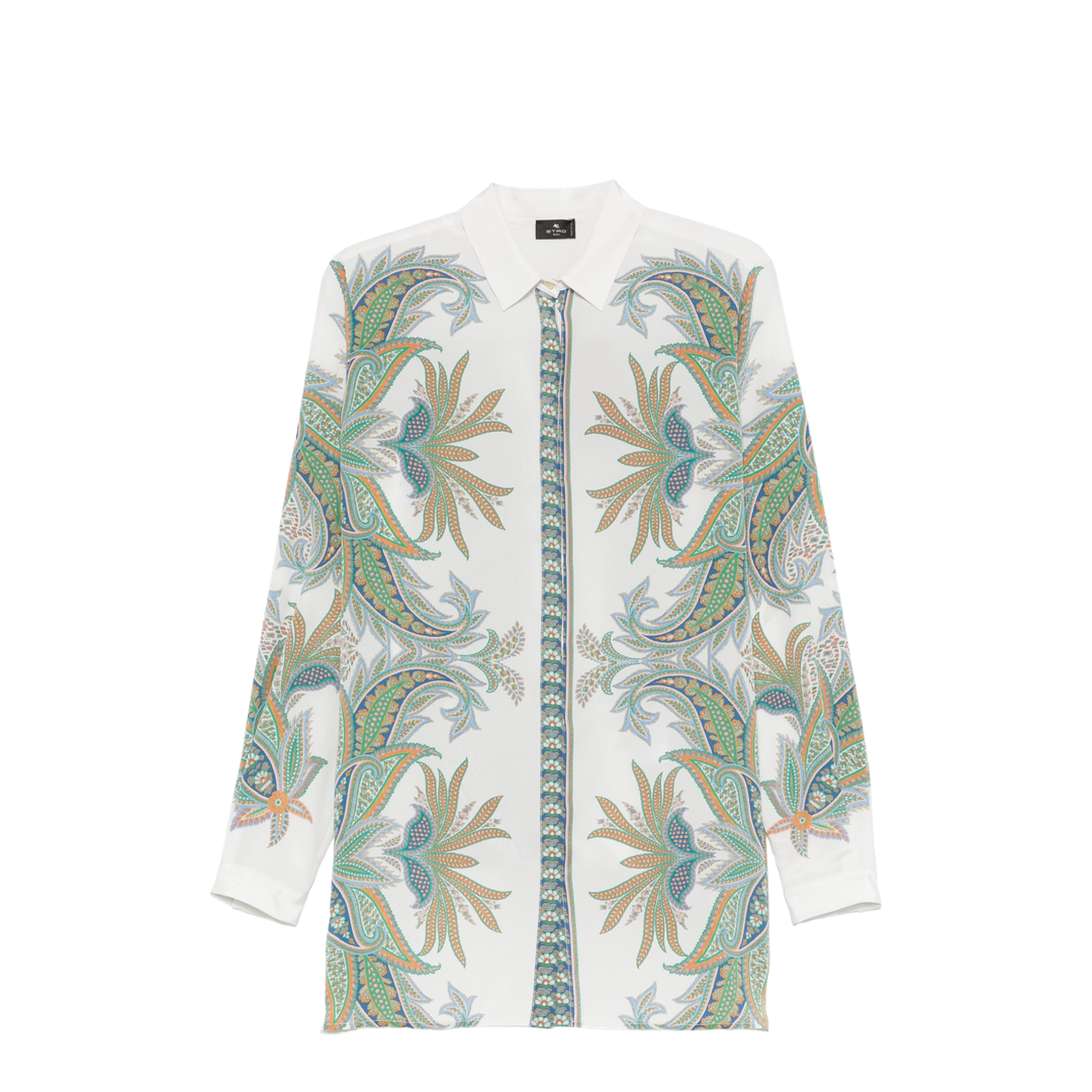 Paisley Printed Shirt White