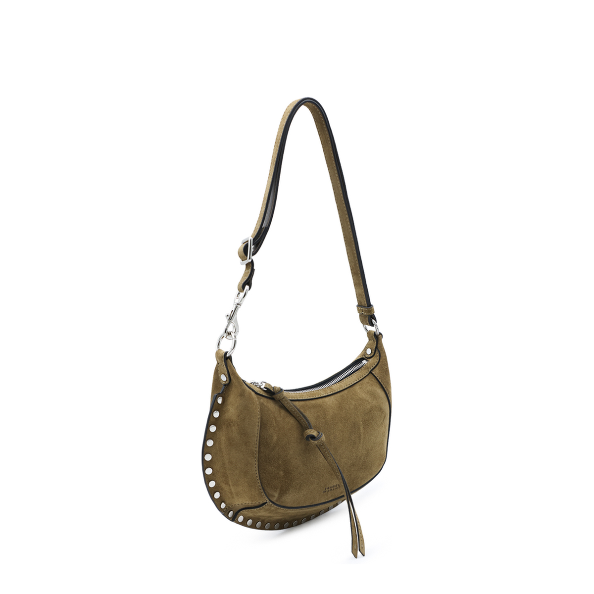 Medium Small Suede Calfskin Baguette Bag - Marrone