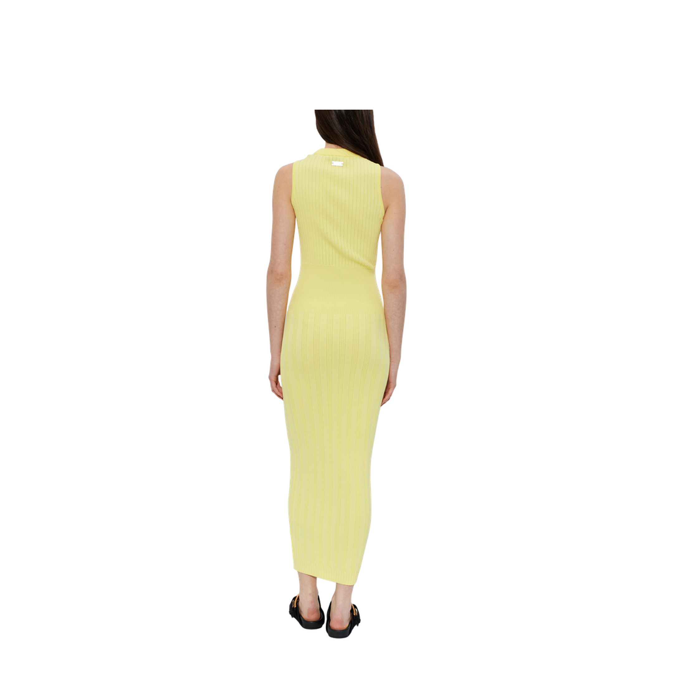 Ribbed Dress Yellow