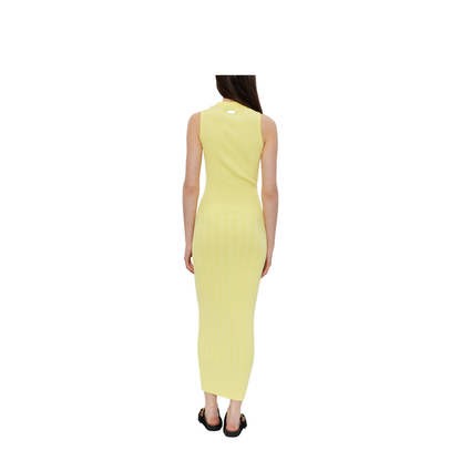 Ribbed Dress Yellow