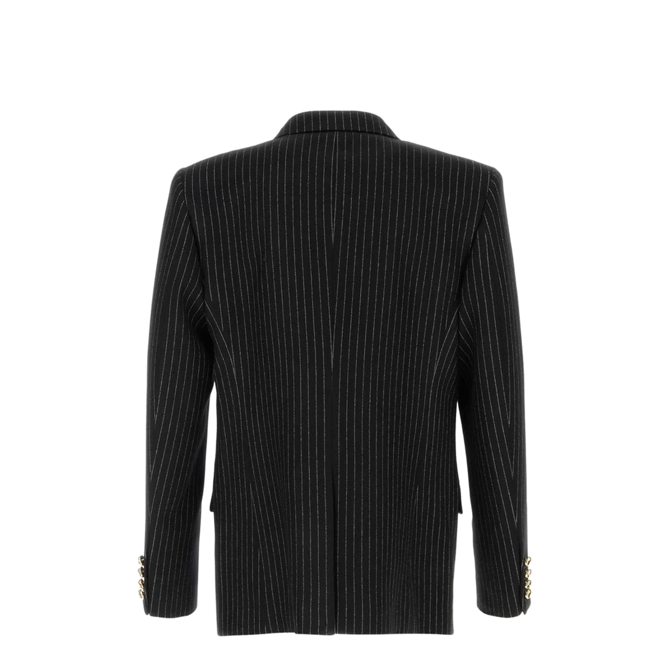 Embroidered Wool Blend Blazer