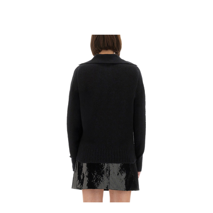 Cashmere and Silk Long Sleeve Polo Shirt