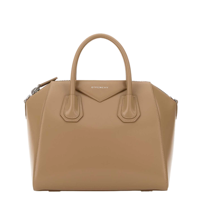 Beige Leather Small Antigona Handbag
