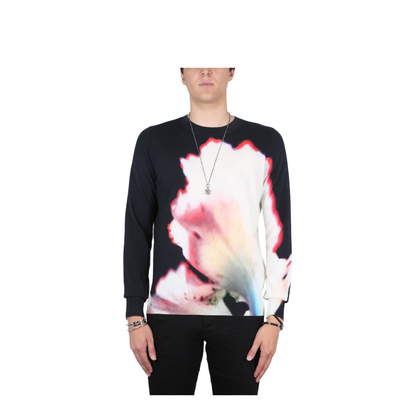 Jersey with Solarised Flower Print