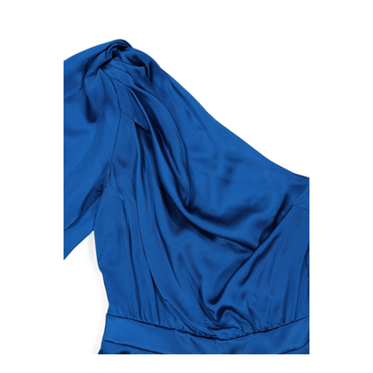 MAYFEYR - Stella Mccartney - Royal Blue Satin One Shoulder Dress - 6101123FU3024300