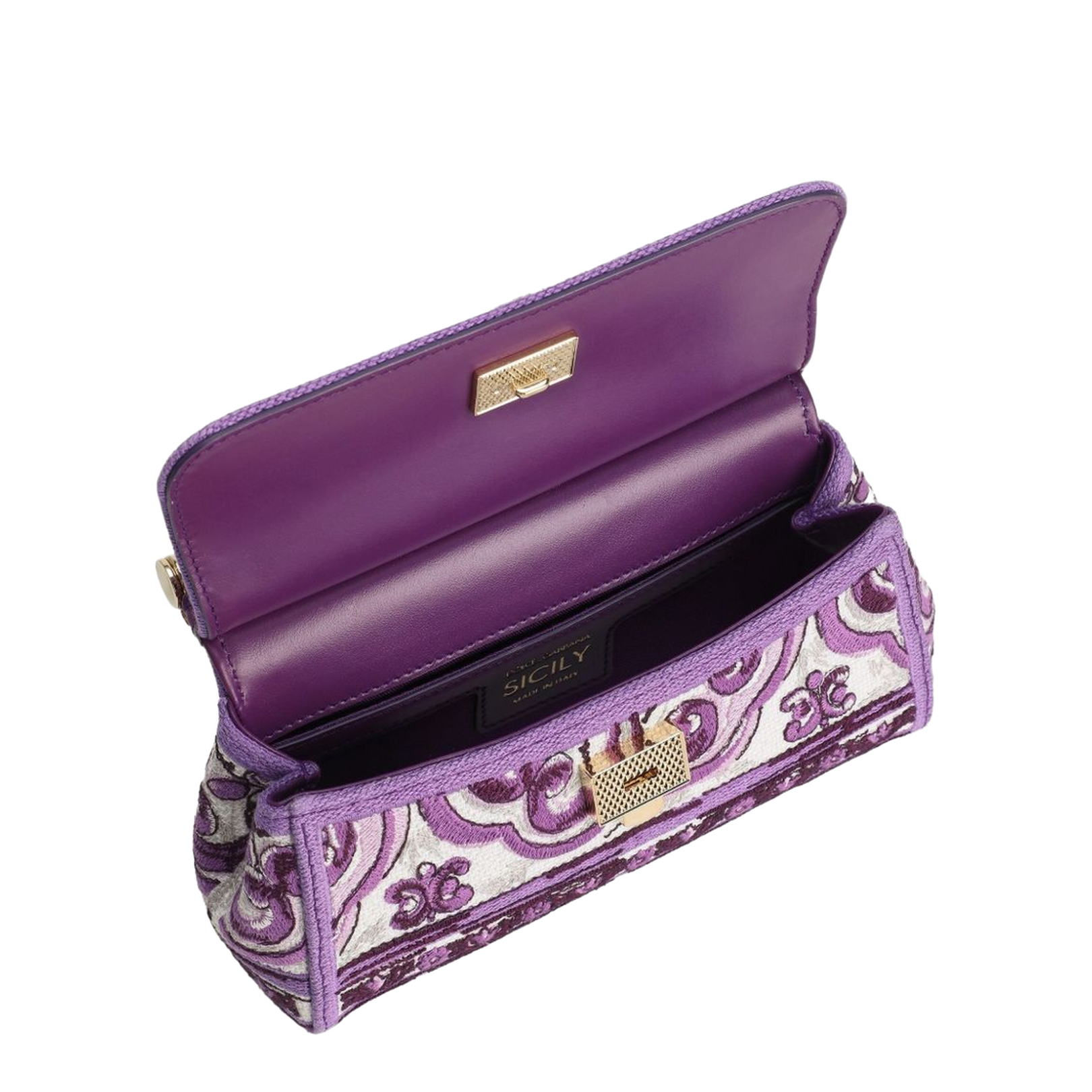 Small Sicily Handbag with Majolica Embroidery
