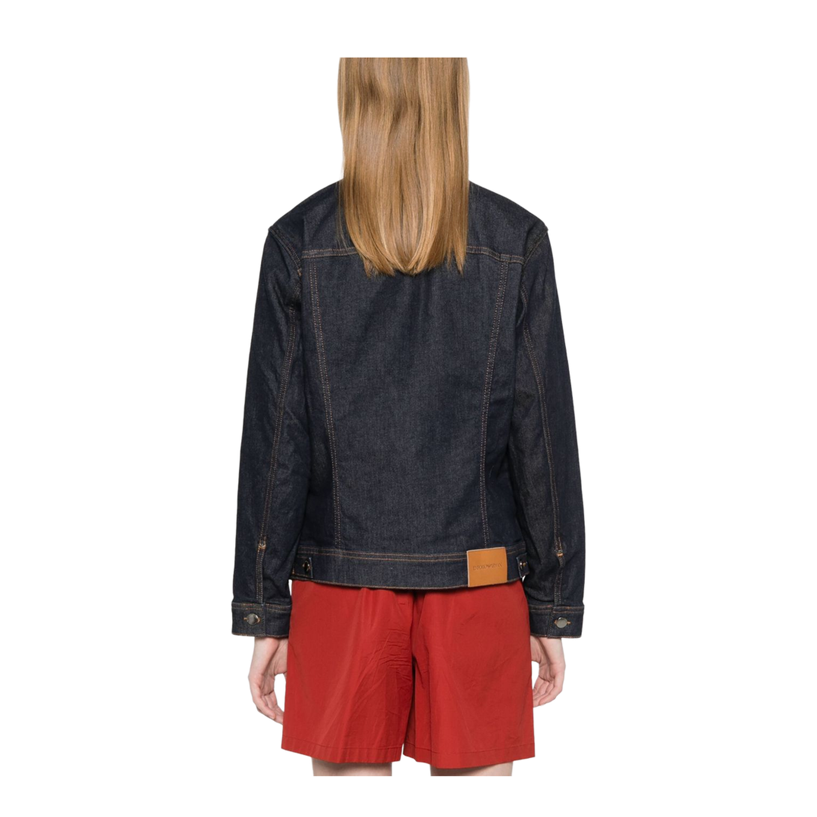 Indigo Blue Front Button Jacket