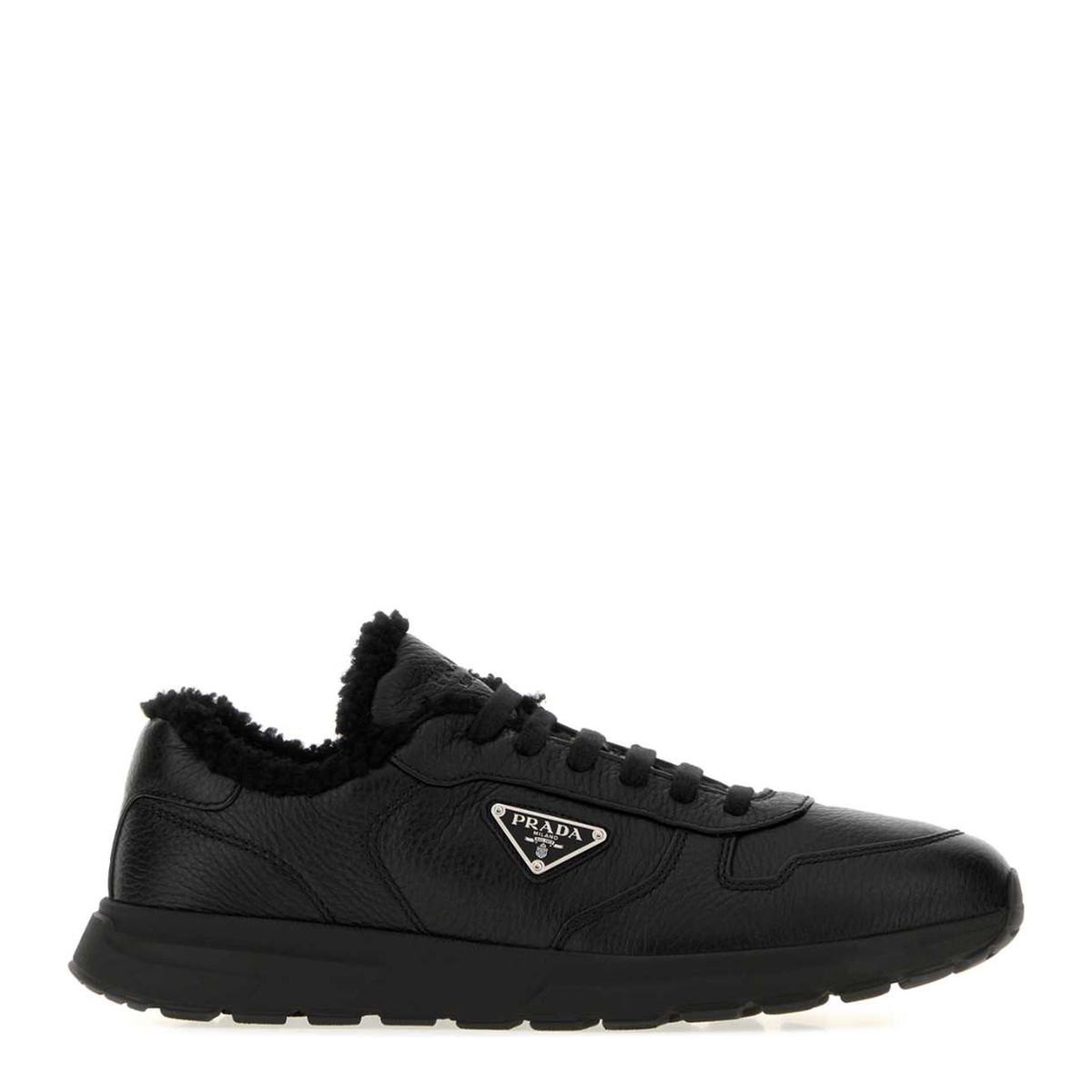 MAYFEYR - Prada - Black Leather Prax 2 0 Sneakers - 2EE443FA000EGMF0002