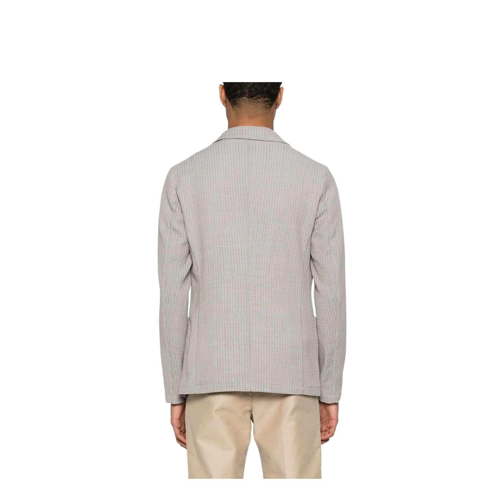 Wool Single-Breasted Blazer Jacket