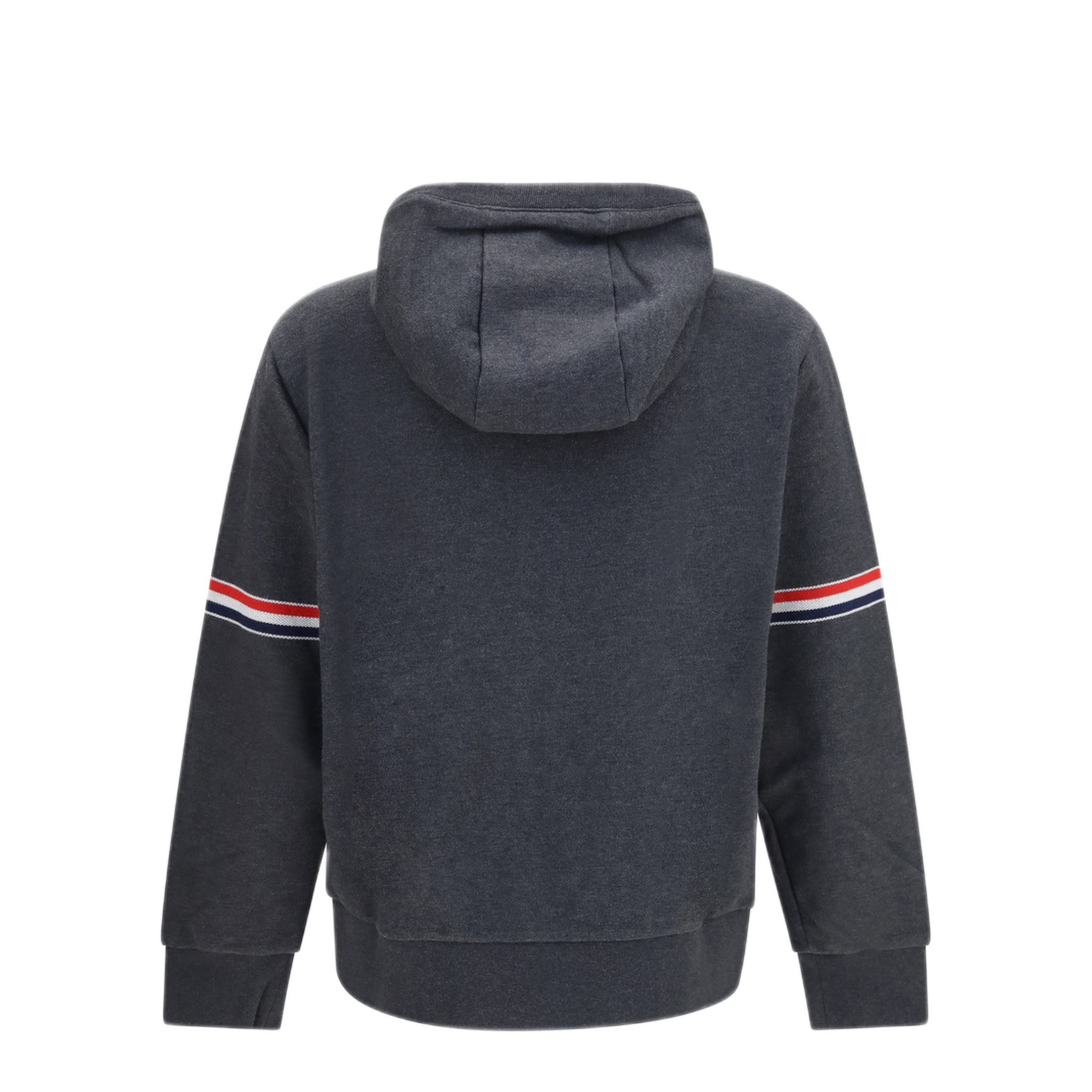 MAYFEYR - Thom Browne - Classic Loopback 4 Bar Zip Up Hoodie - MJT592AJ0328015