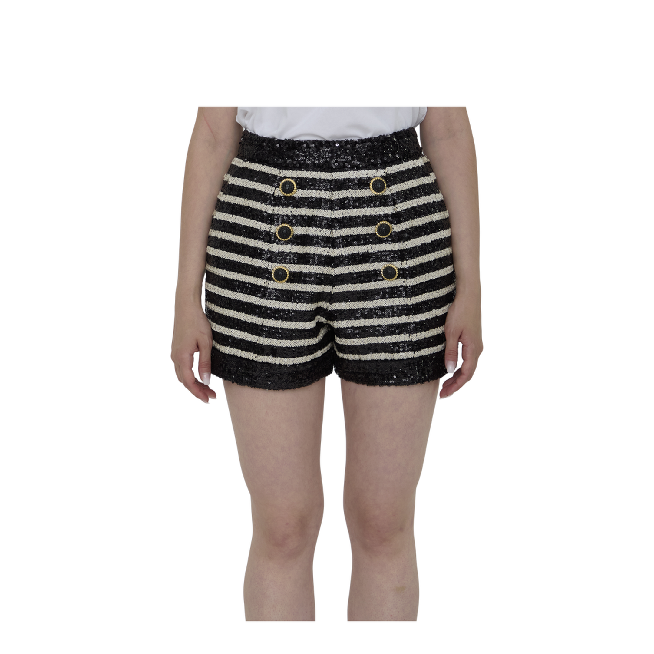 Sequined Tweed Shorts