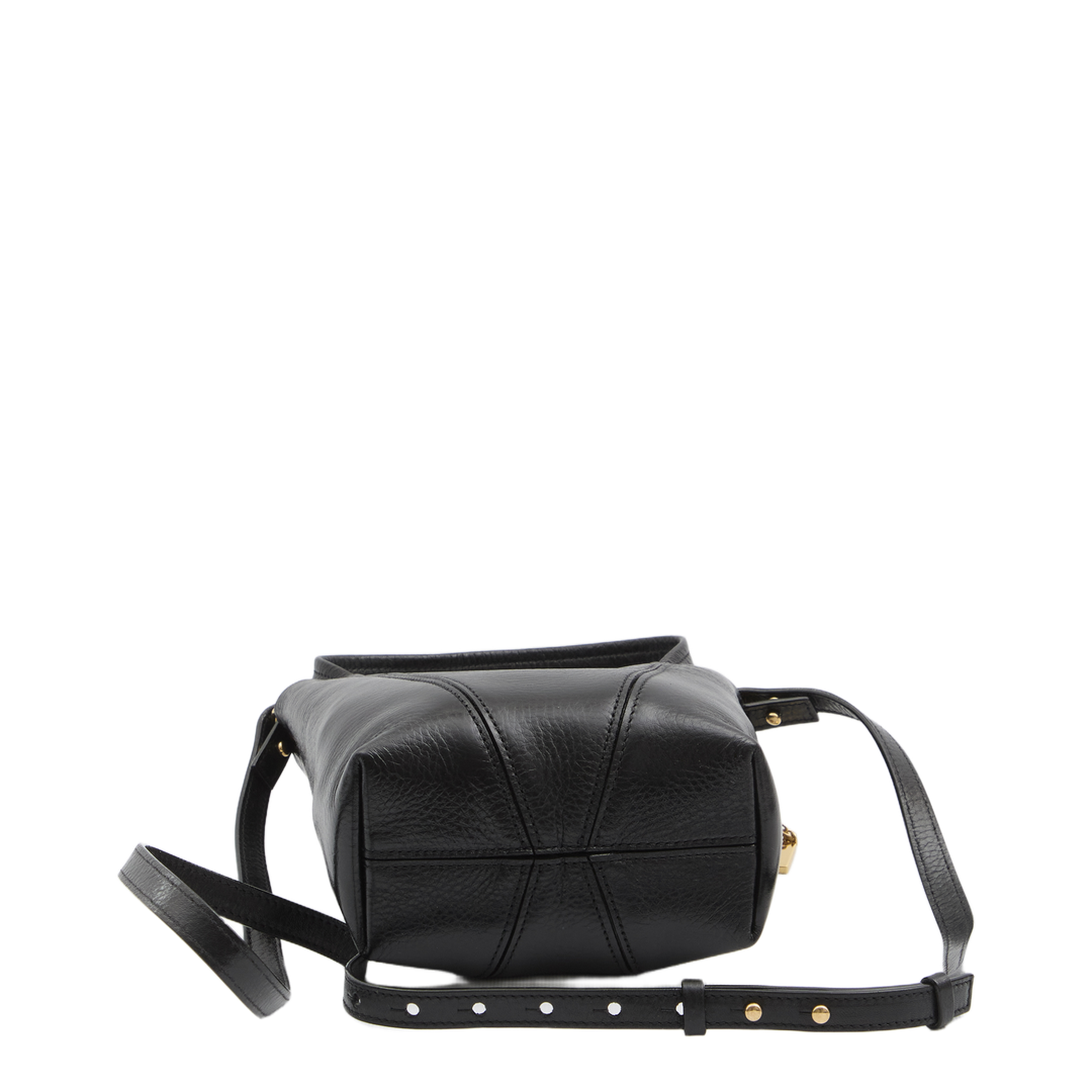 Small Spin Tote Bag in Grained Leather