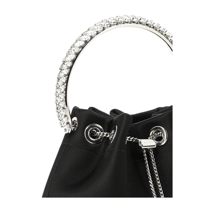 MAYFEYR - Jimmy Choo - Bon Bon Mini Handbag - BONBONVKMBLACKCRYSTAL