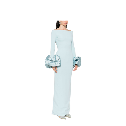 Storm Maxi Dress in Arctic Blue