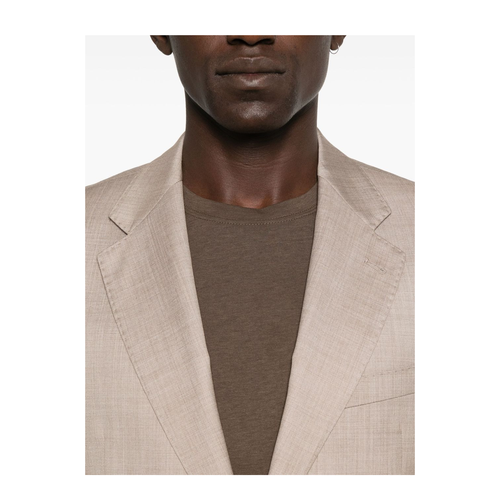 Single-breasted suit with micro jacquard
