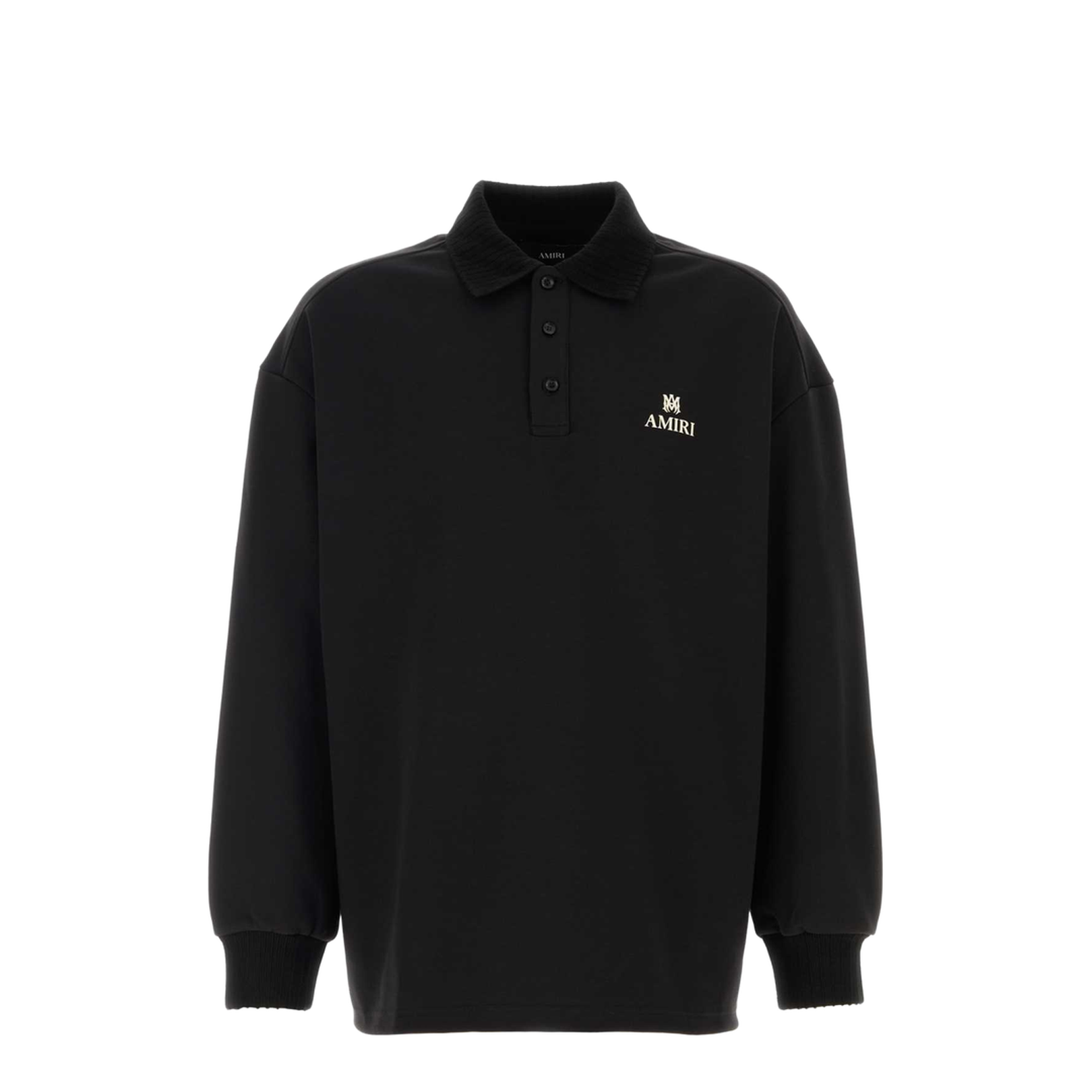 Black Polyester Polo Shirt