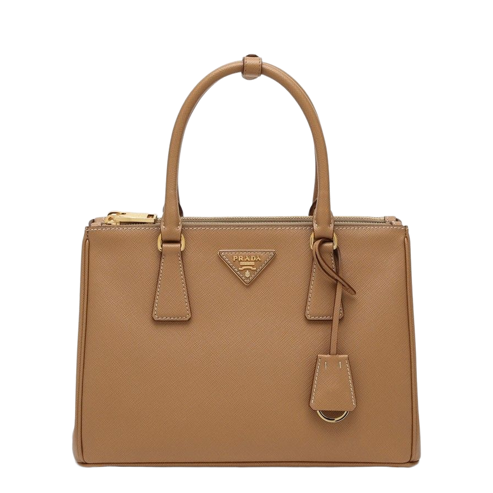 Medium Beige Galleria Bag in Saffiano