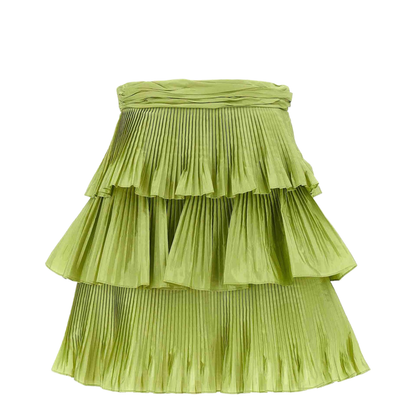 Taffetà Mini Skirt Green