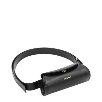 Small Calfskin Shoulder Bag - Black