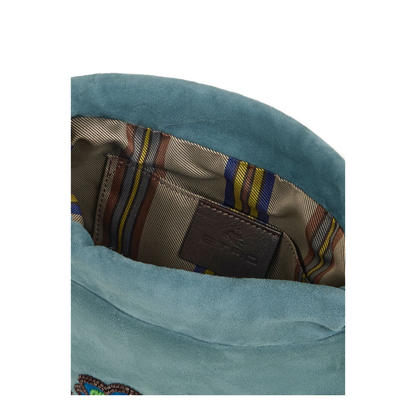 Small Suede Kalispera Bag with Beads and Fringes