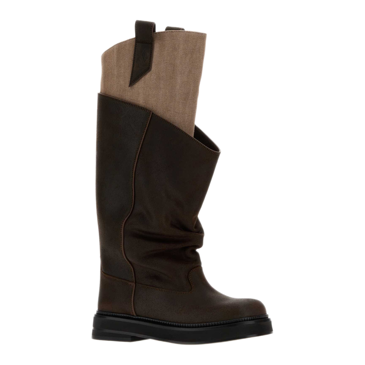 MAYFEYR - The Attico - Chocolate Leather New Robin Passeggiata Boots - 261WSH00902MIX124AA215