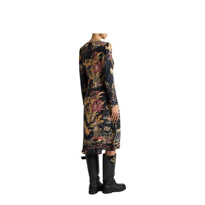 MAYFEYR - Etro - Crepe Midi Dress With Flower And Animal Motif - WRHA051999SA419