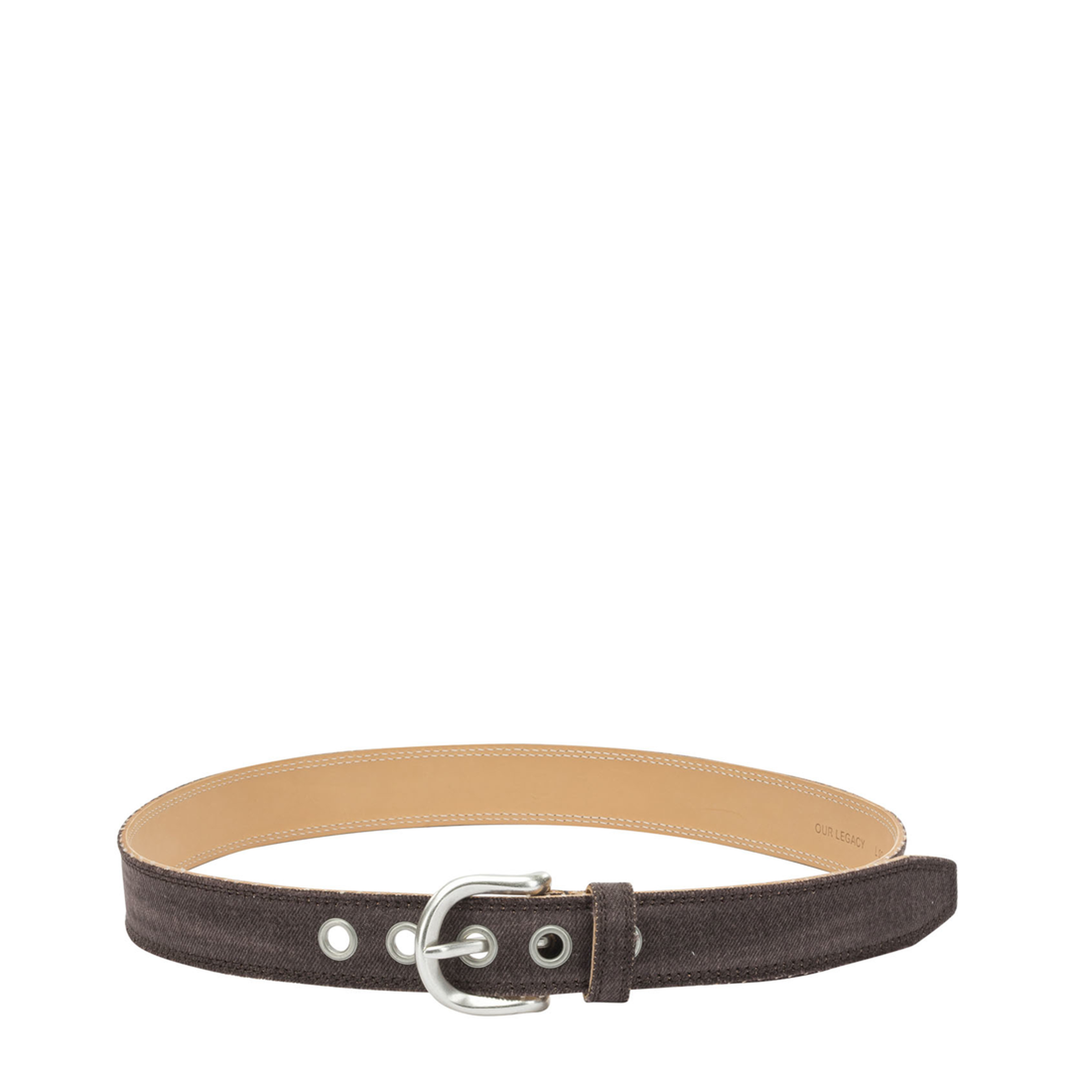 MAYFEYR - Our Legacy - Denim And Leather Belt - A2268FMCHOCO