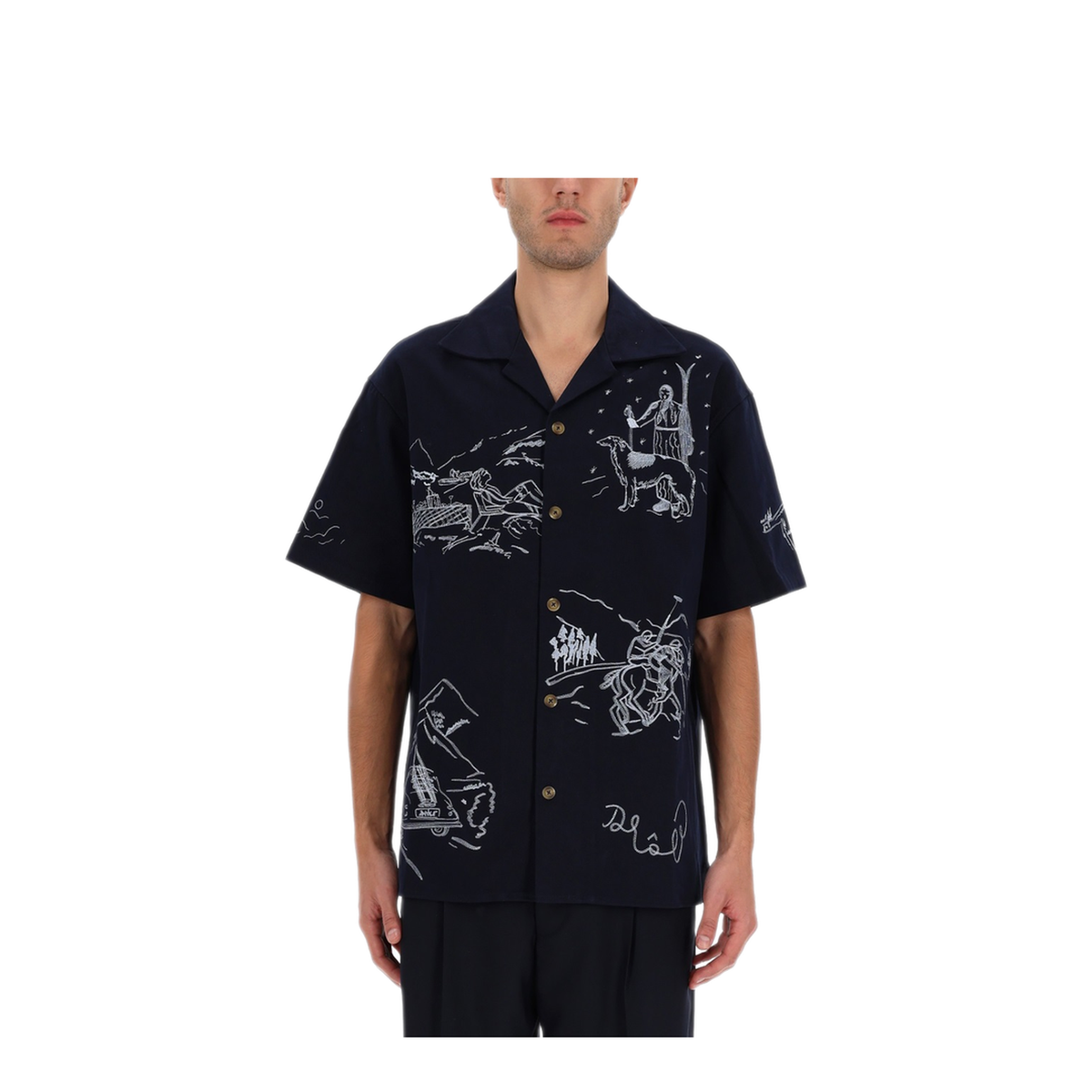 MAYFEYR - DRÔLE DE MONSIEUR - Shirt With Embroidery - SH228CO215NAVY