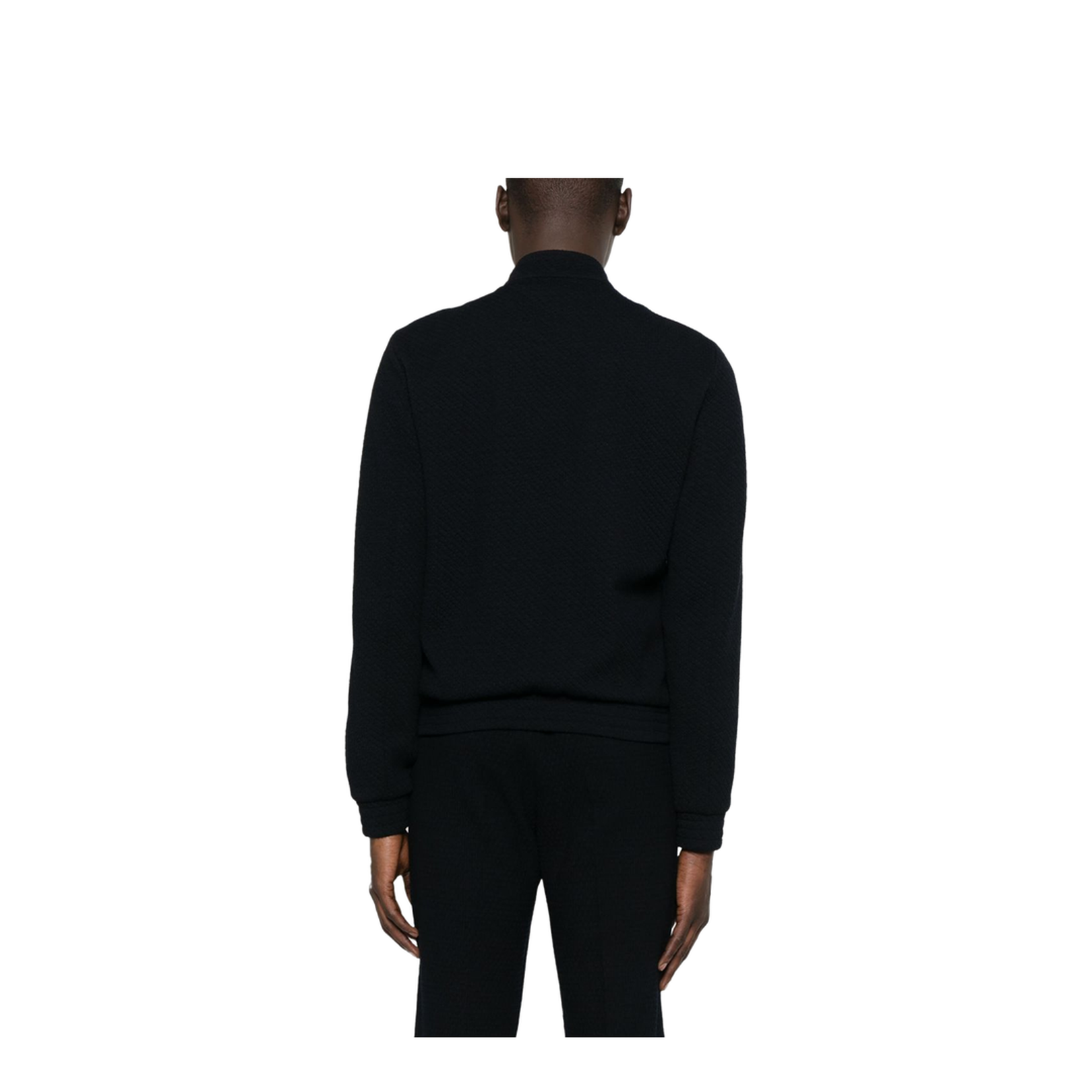 Icon Collection Regular Fit 3D Wool Blend Knit Jersey Blouson