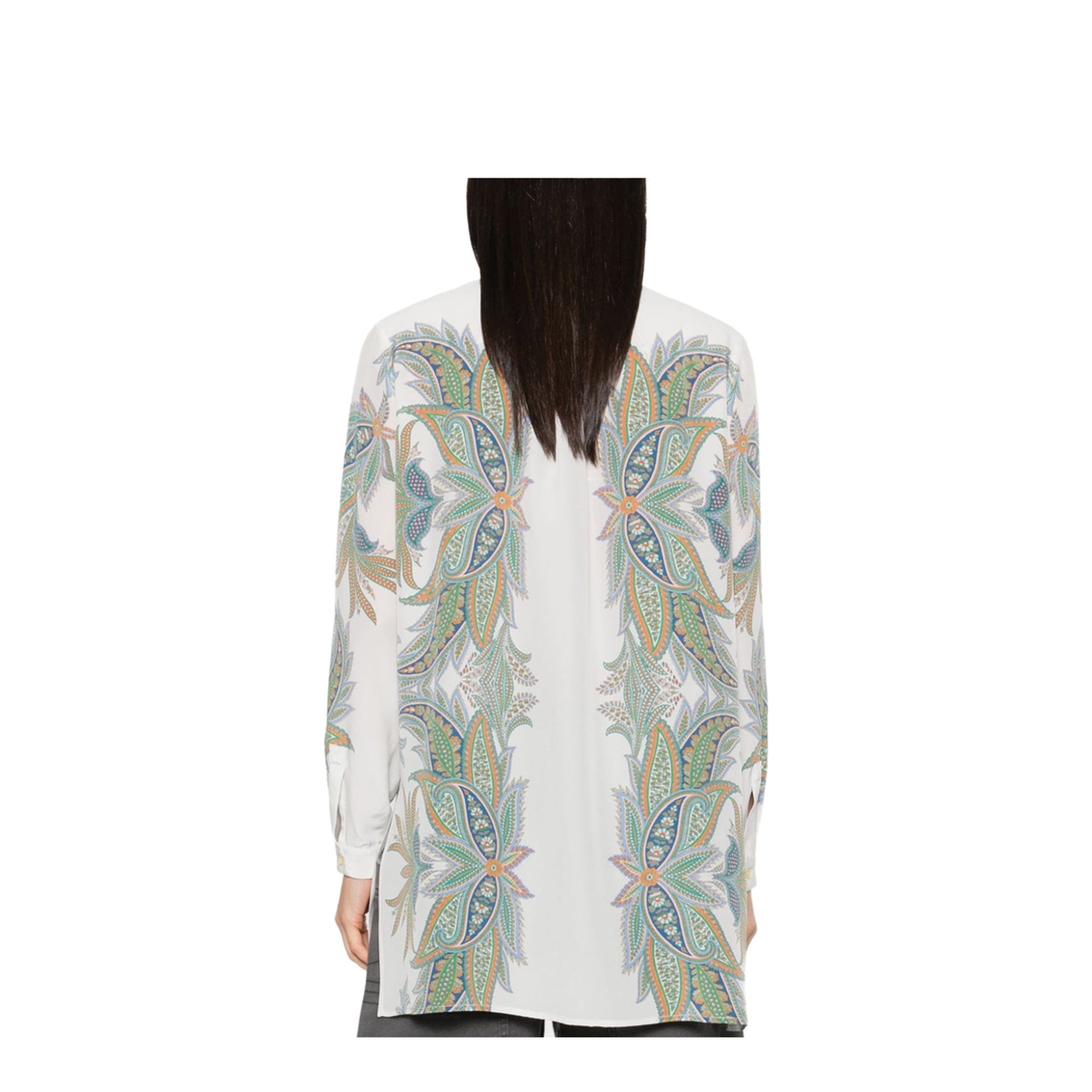 Paisley Printed Shirt White
