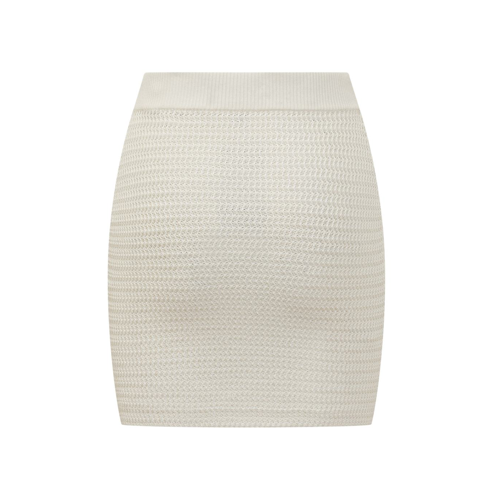 Knit Miniskirt With Logo Details