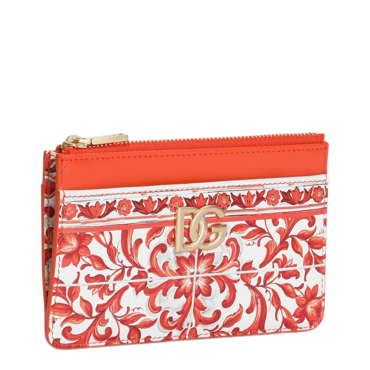 Majolica Print Calfskin Card Holder