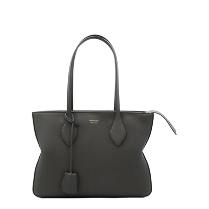 Star Tote Small Calfskin Tote - Black