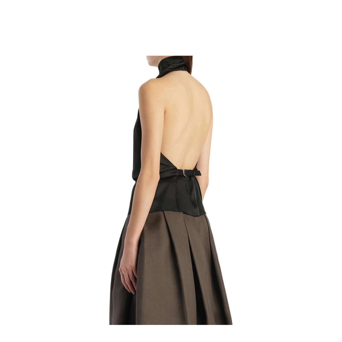 MAYFEYR - Khaite - Halterneck Backless Shirt - 24874120200