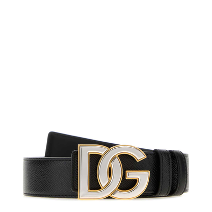 MAYFEYR - Dolce & Gabbana - Black Leather Reversible Belt - BC4941AG6518B956