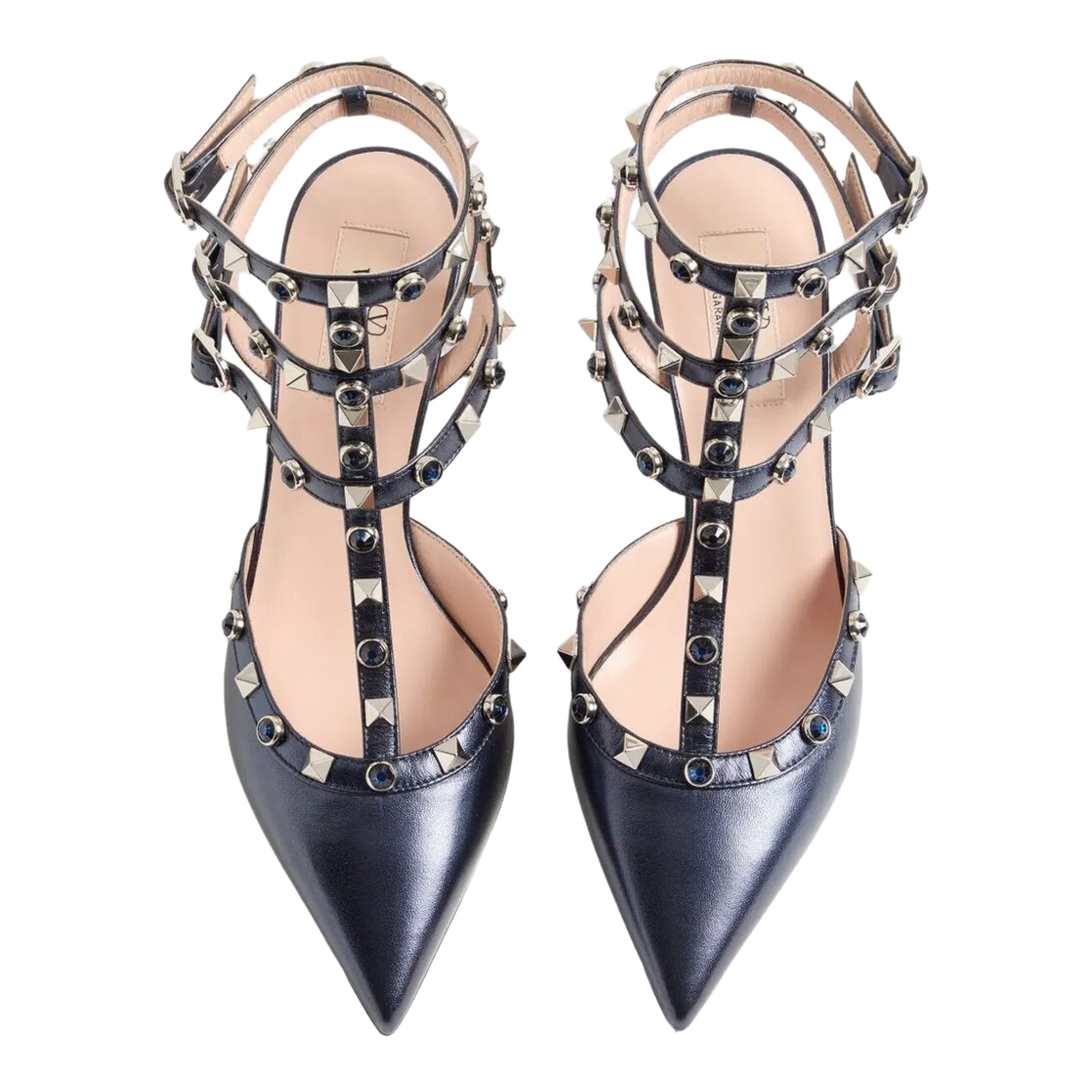 MAYFEYR - Valentino - Rockstud 65 Pumps In Laminated Nappa Leather With Cabochon - WS0375ELQ