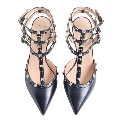 MAYFEYR - Valentino - Rockstud 65 Pumps In Laminated Nappa Leather With Cabochon - WS0375ELQ