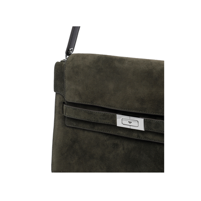 Shoulder Bag Leather Black