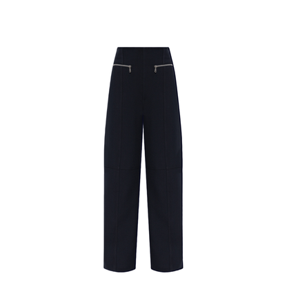 High-waisted trousers