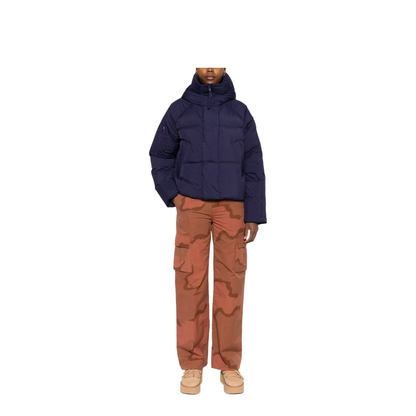 Cropped Down Jacket with Hood
