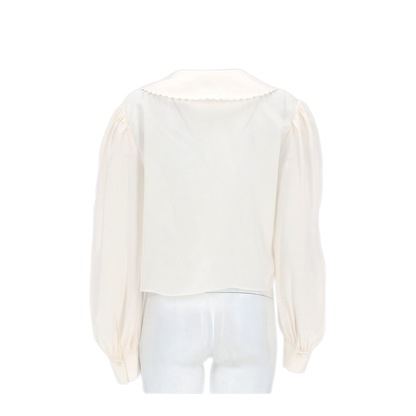 MAYFEYR - Chloè - Blouse With Puff Sleeves In Crêpe De Chine - 26AH109005107