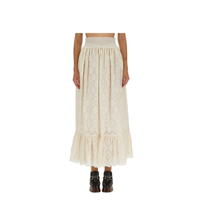 Floral Broderie Anglaise Skirt