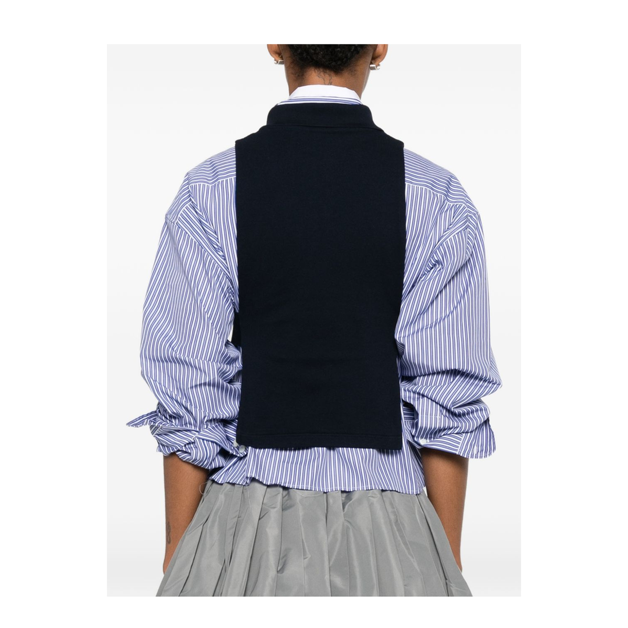 MAYFEYR - Miu Miu - Top Navy - MJT73814RWF0008