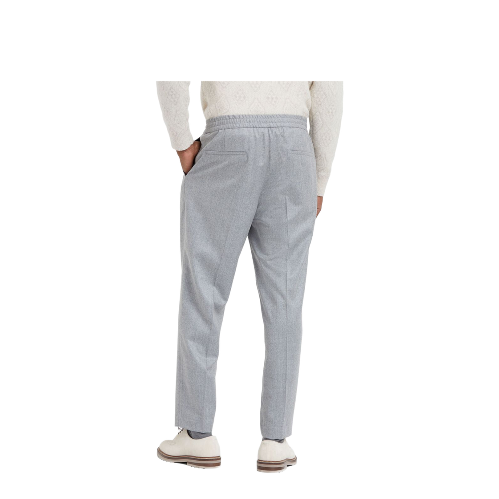 Front Pleat Pants - Grey