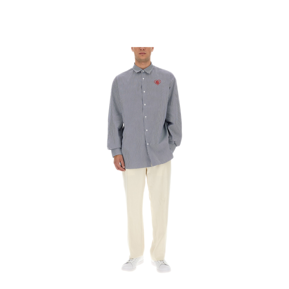 MAYFEYR - FAMILY FIRST - Shirt With Logo - SHF2305DARKBLUE