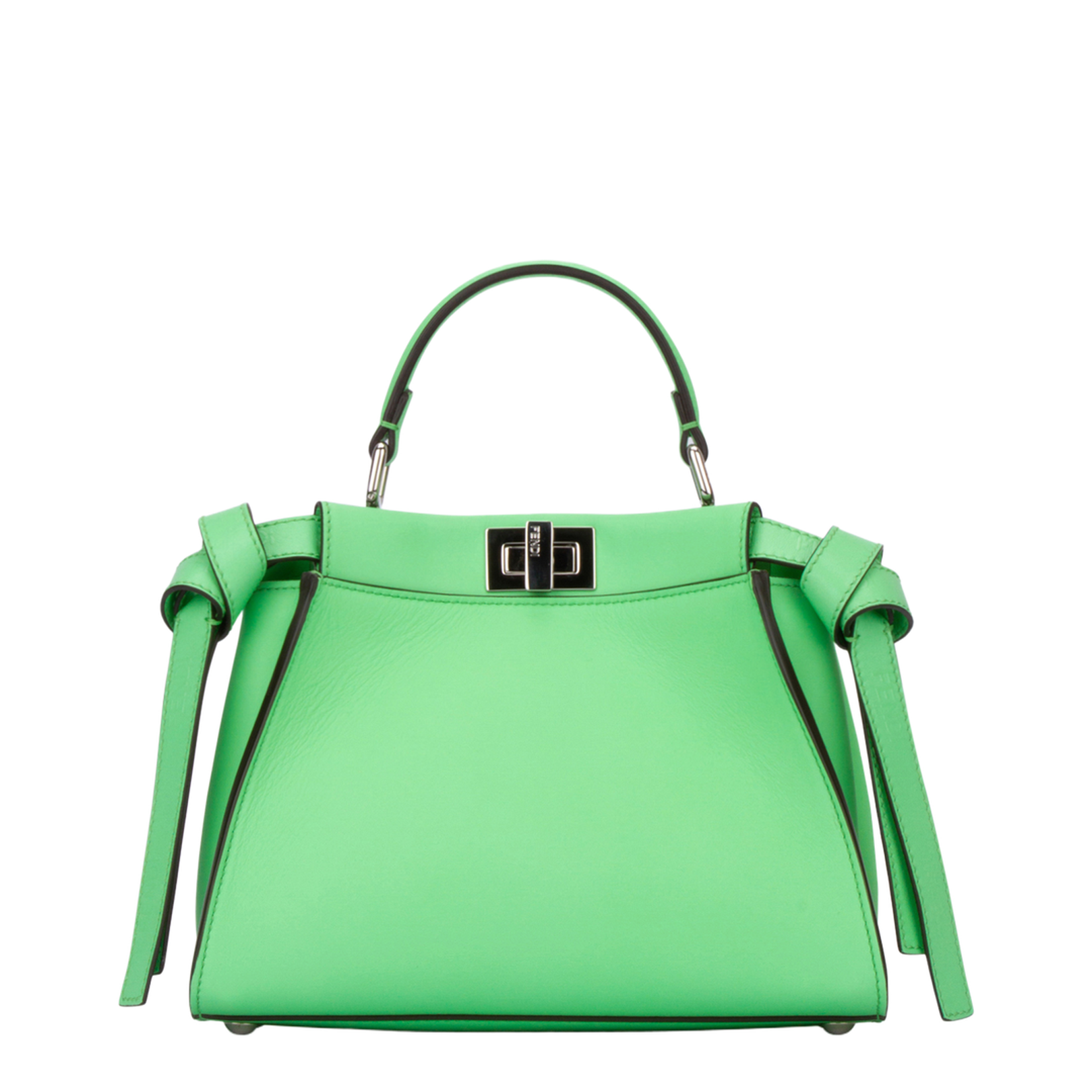 Peekaboo Mini Leather Top Handle Bags - Green