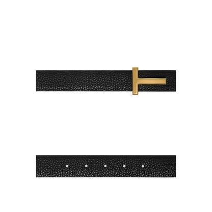 Belt T Icon In Leather