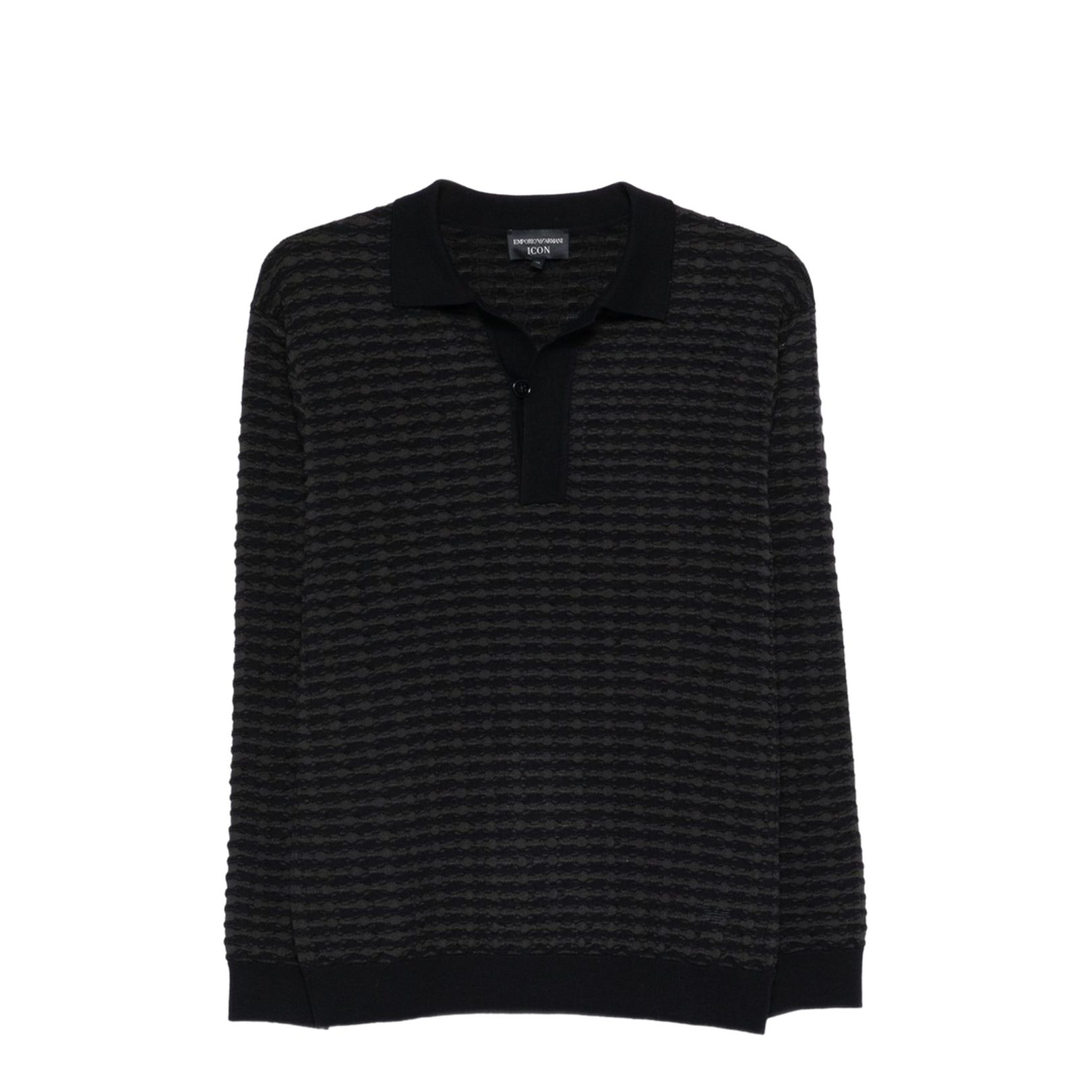 Icon Virgin-Wool Jumper with Polo-Shirt Collar