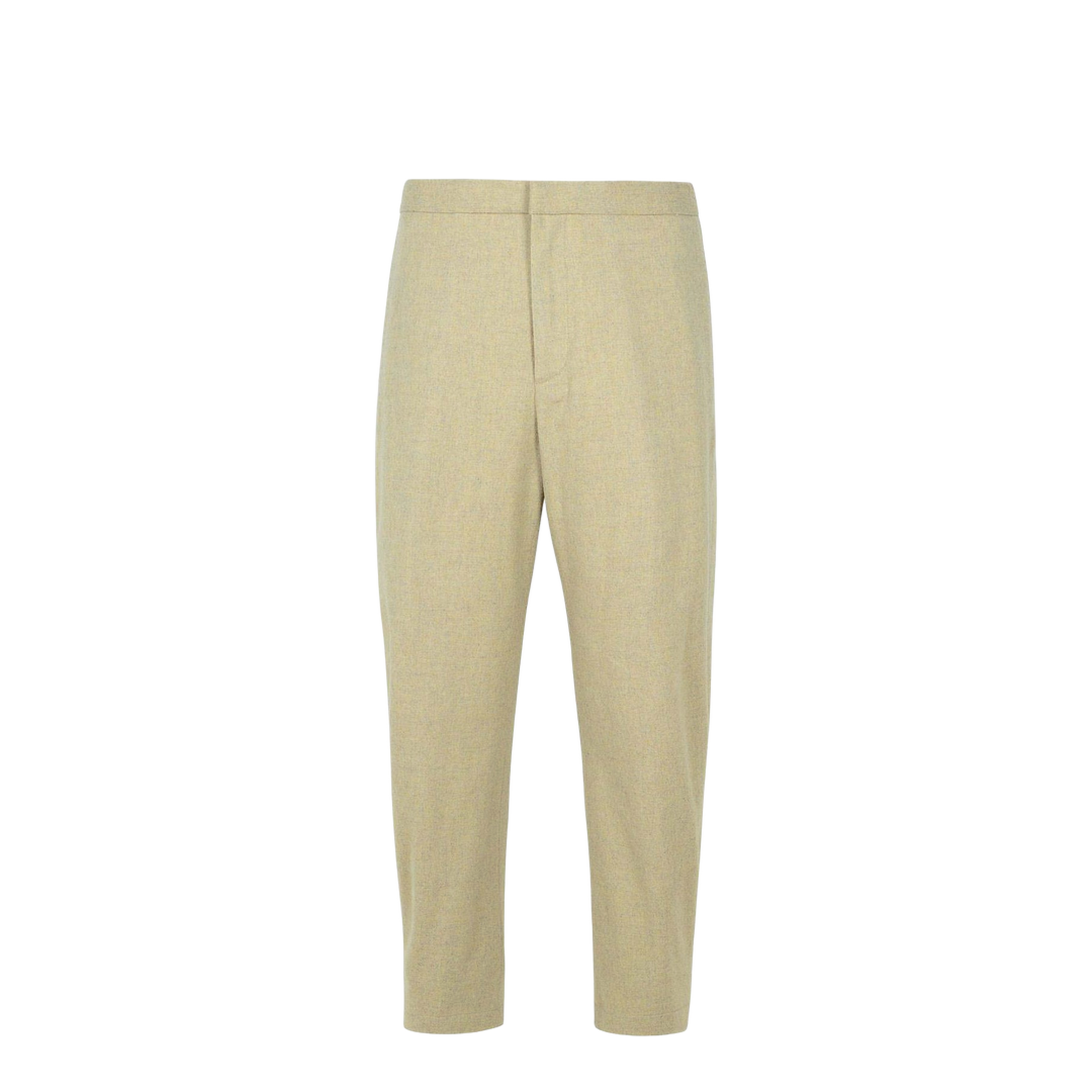 Beige Virgin Wool Trousers