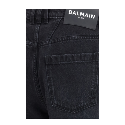 MAYFEYR - Balmain - Straight-Leg Denim Jeans - HH1MI115DG13
